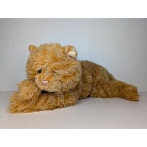Vintage ABBY Russ Orange Striped Tabby Kitty Cat Plush Stuffed Animal